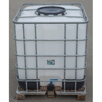IBC nádrž 1000L NOVÁ natur 40cm na dřevě