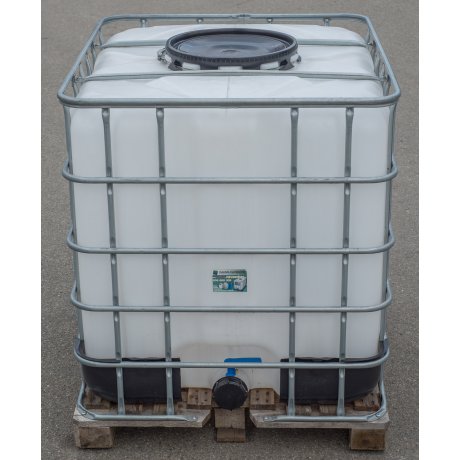 IBC nádrž 1000L NOVÁ natur 40cm na dřevě