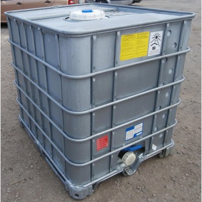 IBC nádrž 1000L vypláchnutá 22cm oplechovaná