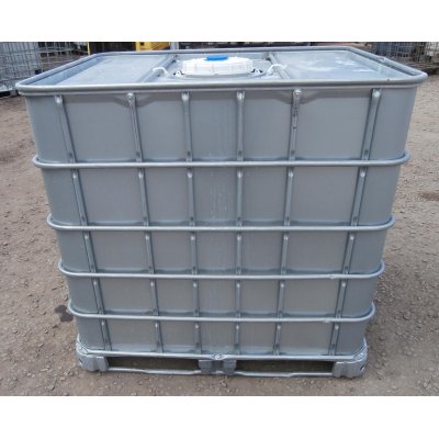 IBC nádrž 1000L vypláchnutá 22cm oplechovaná