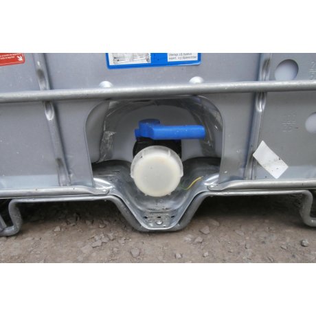 IBC nádrž 1000L vypláchnutá 22cm oplechovaná