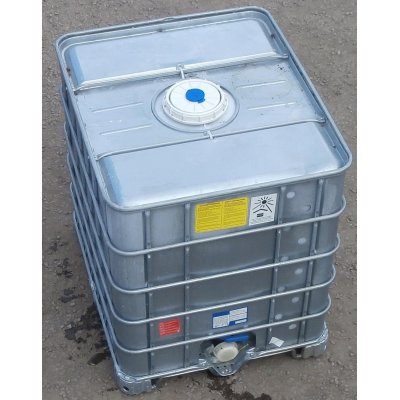 IBC nádrž 1000L vypláchnutá 22cm oplechovaná