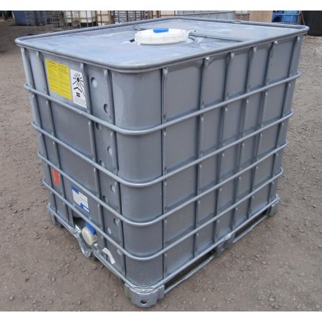 IBC nádrž 1000L vypláchnutá 22cm oplechovaná