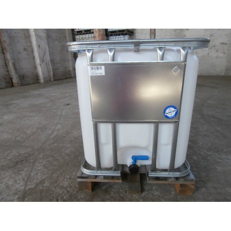 IBC nádrž 600L NOVÁ natur 40cm na dřevě