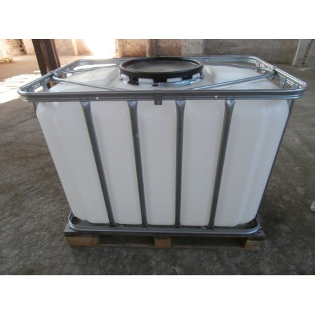 IBC nádrž 600L NOVÁ natur 40cm na dřevě