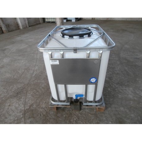 IBC nádrž 600L NOVÁ natur 40cm na dřevě