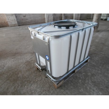 IBC nádrž 600L NOVÁ natur 40cm na dřevě