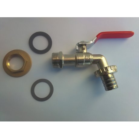 Mosazný kohout zahradní 3/4" NOVÝ + MATICE