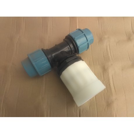 IBC redukce DN 50 hrubý zavit  ( S60/6 ) na PPS Trubku - T kus