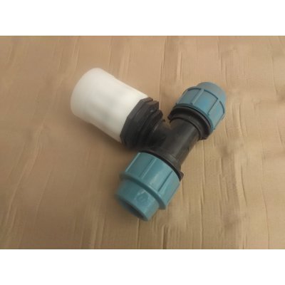 IBC redukce DN 50 hrubý zavit  ( S60/6 ) na PPS Trubku - T kus