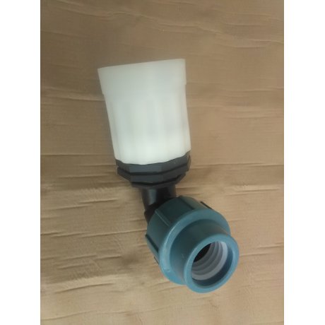 IBC redukce DN 50 hrubý zavit  ( S60/6 ) na PPS Trubku - KOLENO