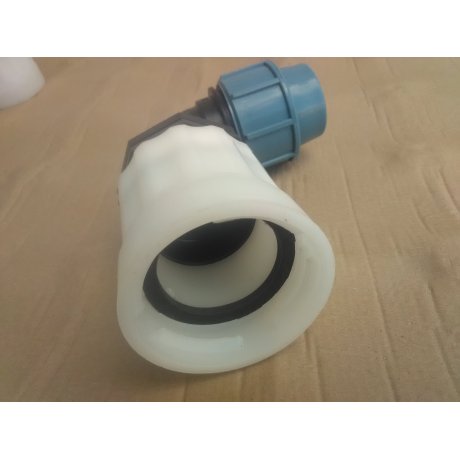 IBC redukce DN 50 hrubý zavit  ( S60/6 ) na PPS Trubku - KOLENO