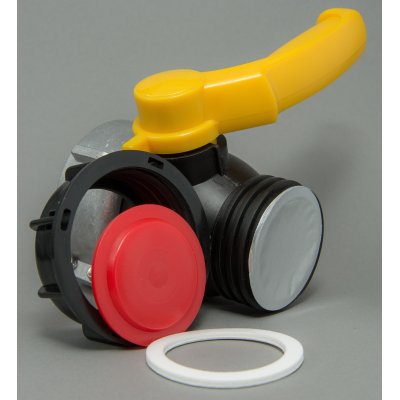 IBC kohout šroubovací 75mm / DN 50 hrubý zavit  S60x6