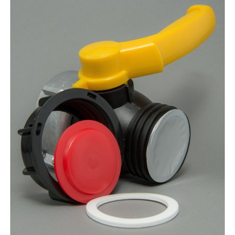 IBC kohout šroubovací 75mm / DN 50 hrubý zavit  S60x6