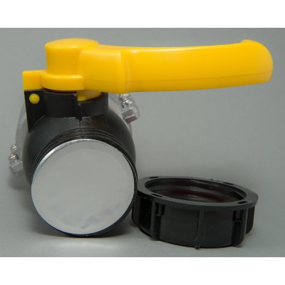 IBC kohout šroubovací 62mm / DN 50 hrubý zavit  S60x6