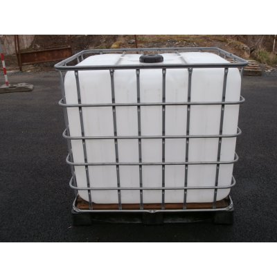 IBC nádrž 1000L NOVÁ natur 15cm na palete PLAST - DŘEVO