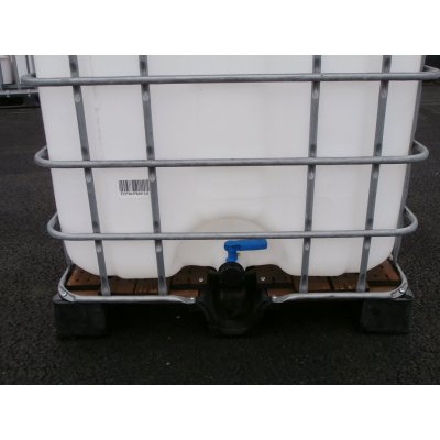 IBC nádrž 1000L NOVÁ natur 15cm na palete PLAST - DŘEVO