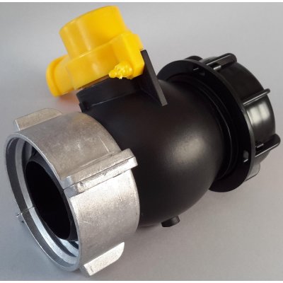 IBC kohout šroubovací 62mm / DN 50 hrubý zavit  S60x6