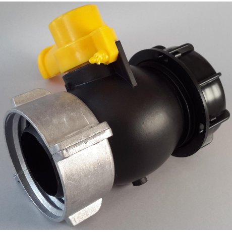 IBC kohout šroubovací 62mm / DN 50 hrubý zavit  S60x6