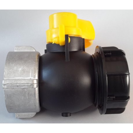 IBC kohout šroubovací 62mm / DN 50 hrubý zavit  S60x6