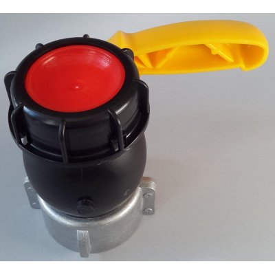 IBC kohout šroubovací 62mm / DN 50 hrubý zavit  S60x6