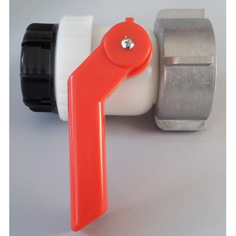 IBC kohout šroubovací 80mm / DN 50 hrubý zavit  S60x6