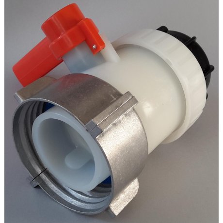 IBC kohout šroubovací 80mm / DN 50 hrubý zavit  S60x6