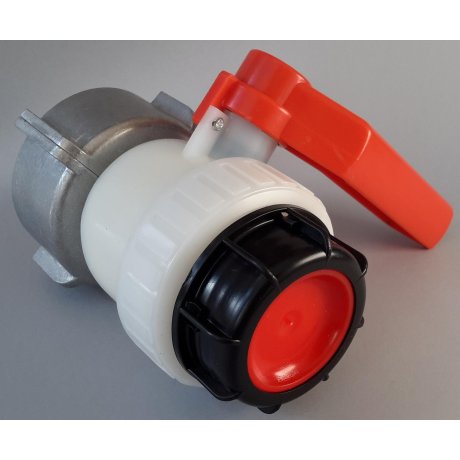 IBC kohout šroubovací 80mm / DN 50 hrubý zavit  S60x6