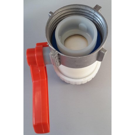 IBC kohout šroubovací 80mm / DN 50 hrubý zavit  S60x6