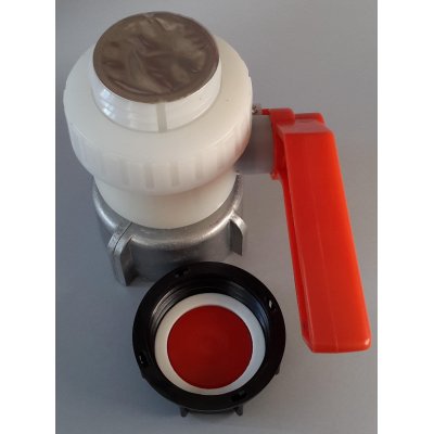 IBC kohout šroubovací 80mm / DN 50 hrubý zavit  S60x6