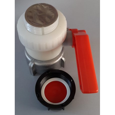 IBC kohout šroubovací 80mm / DN 50 hrubý zavit  S60x6