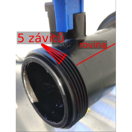 Víčko na IBC nádrže DN 50 - 5 závitů jemný 56.5mm