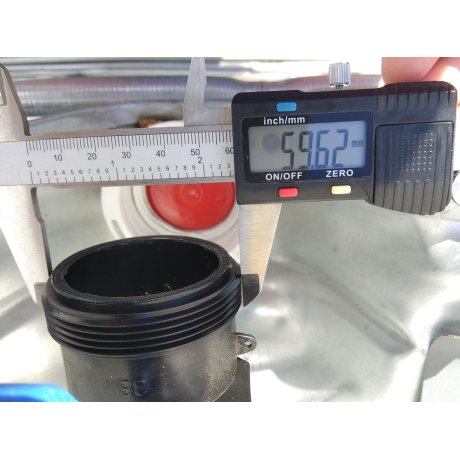 Víčko na IBC nádrže DN 50 - 5 závitů jemný 56.5mm