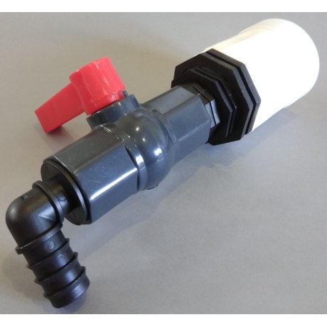 IBC redukce z DN50 ( S60x6 ) na zahradní plastový kohout 1 "