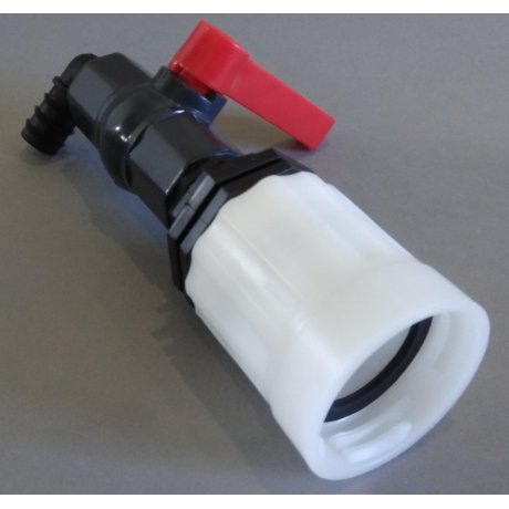 IBC redukce z DN50 ( S60x6 ) na zahradní plastový kohout 1 "