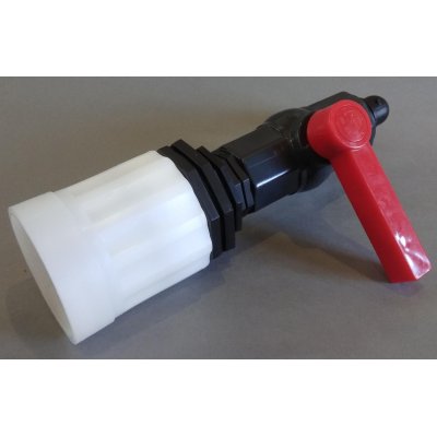 IBC redukce z DN50 ( S60x6 ) na zahradní plastový kohout 1 "