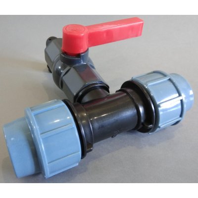 PPS T- redukovaný z 32mm na plastový kohout 1"