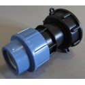IBC redukce DN50 jemný závit na PPS trubku 32mm