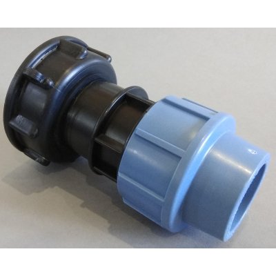 IBC redukce DN50 jemný závit na PPS trubku 32mm