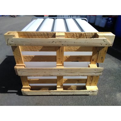 IBC nádrž 1000L KOMPLETNĚ NOVÁ natur 22cm dřevo