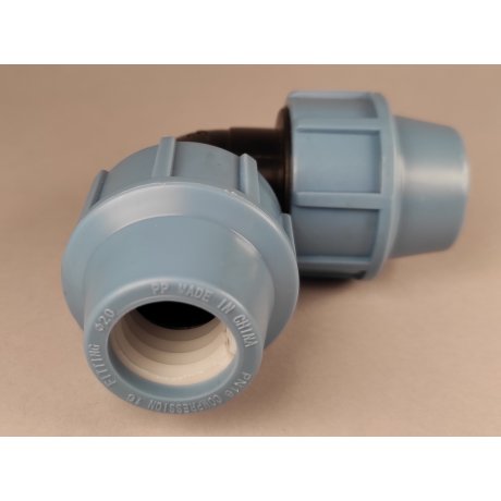 Plastová svěrná spojka - tvarovka koleno