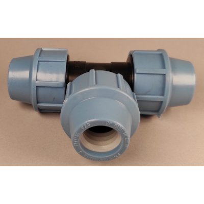 Plastová svěrná spojka - tvarovka T kus