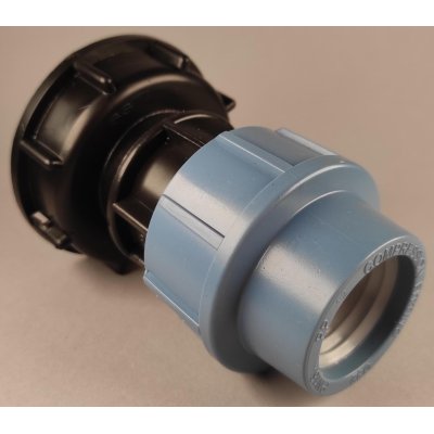 IBC redukce S60x6 na kompresní spojku 32mm