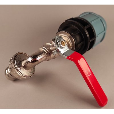 PPS redukce z 32mm na mosazný kohout