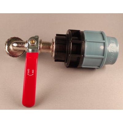 PPS redukce z 32mm na mosazný kohout