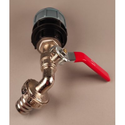 PPS redukce z 32mm na mosazný kohout