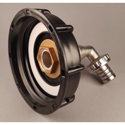 IBC redukce S100x80 s mosazným kohoutem