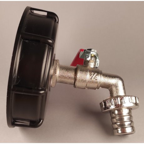 IBC redukce S100x80 s mosazným kohoutem