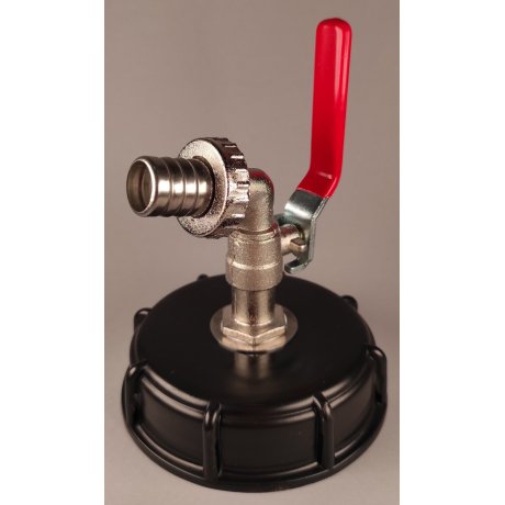 IBC redukce S100x80 s mosazným kohoutem