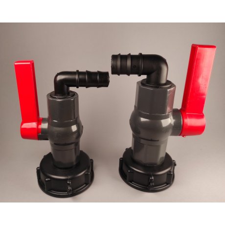 IBC redukce DN50 jemný na plastový kohout